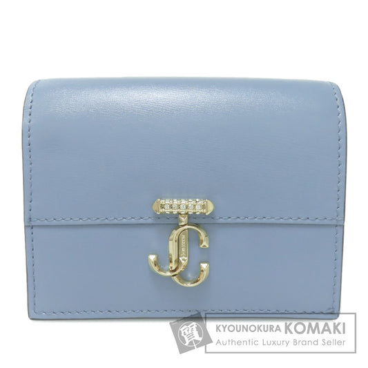 Jimmy Choo logo Bifold Wallet with Coin Pocket Calf Ladies [Used]
