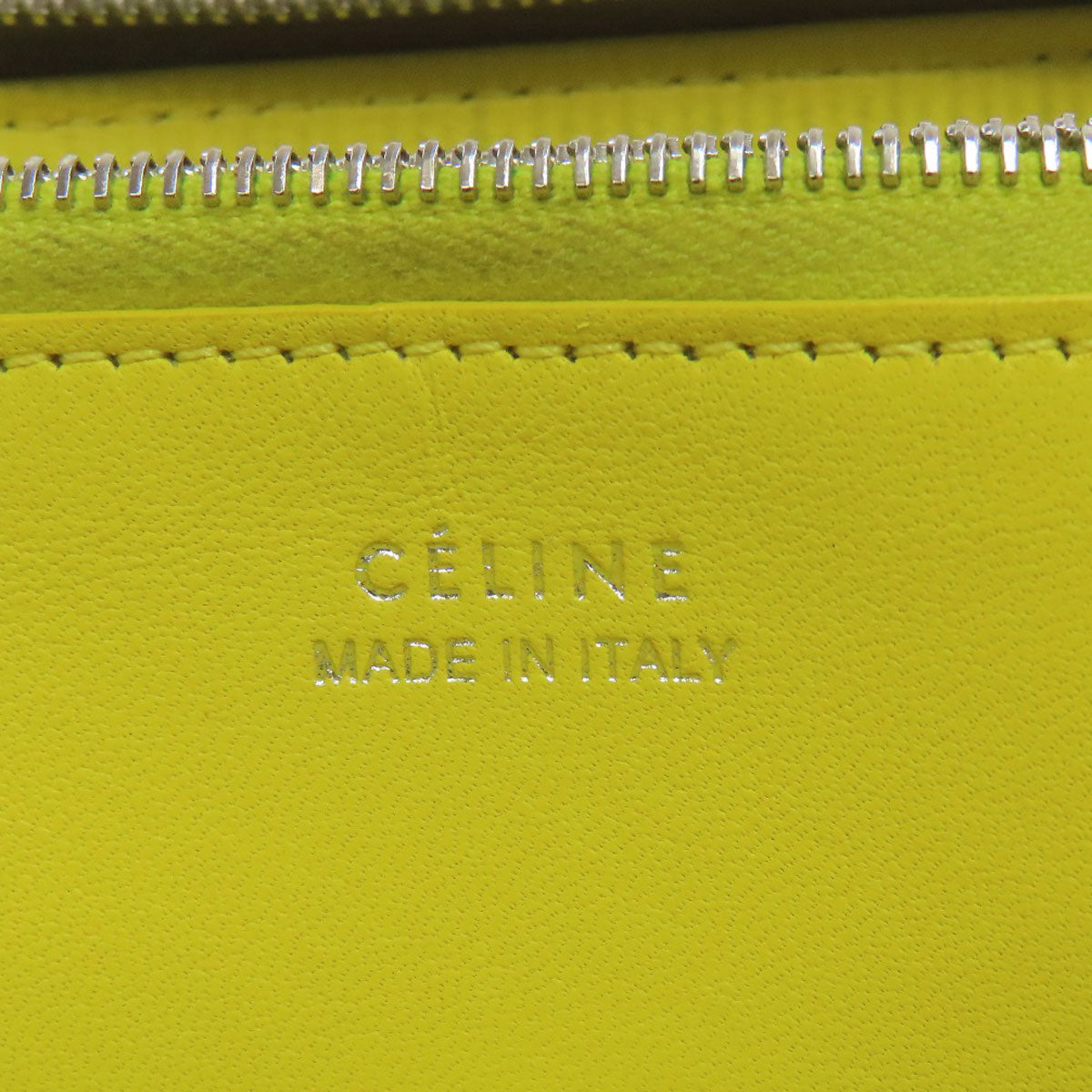 CELINE logo Long wallet (with coin pocket) Calf Ladies [Used]