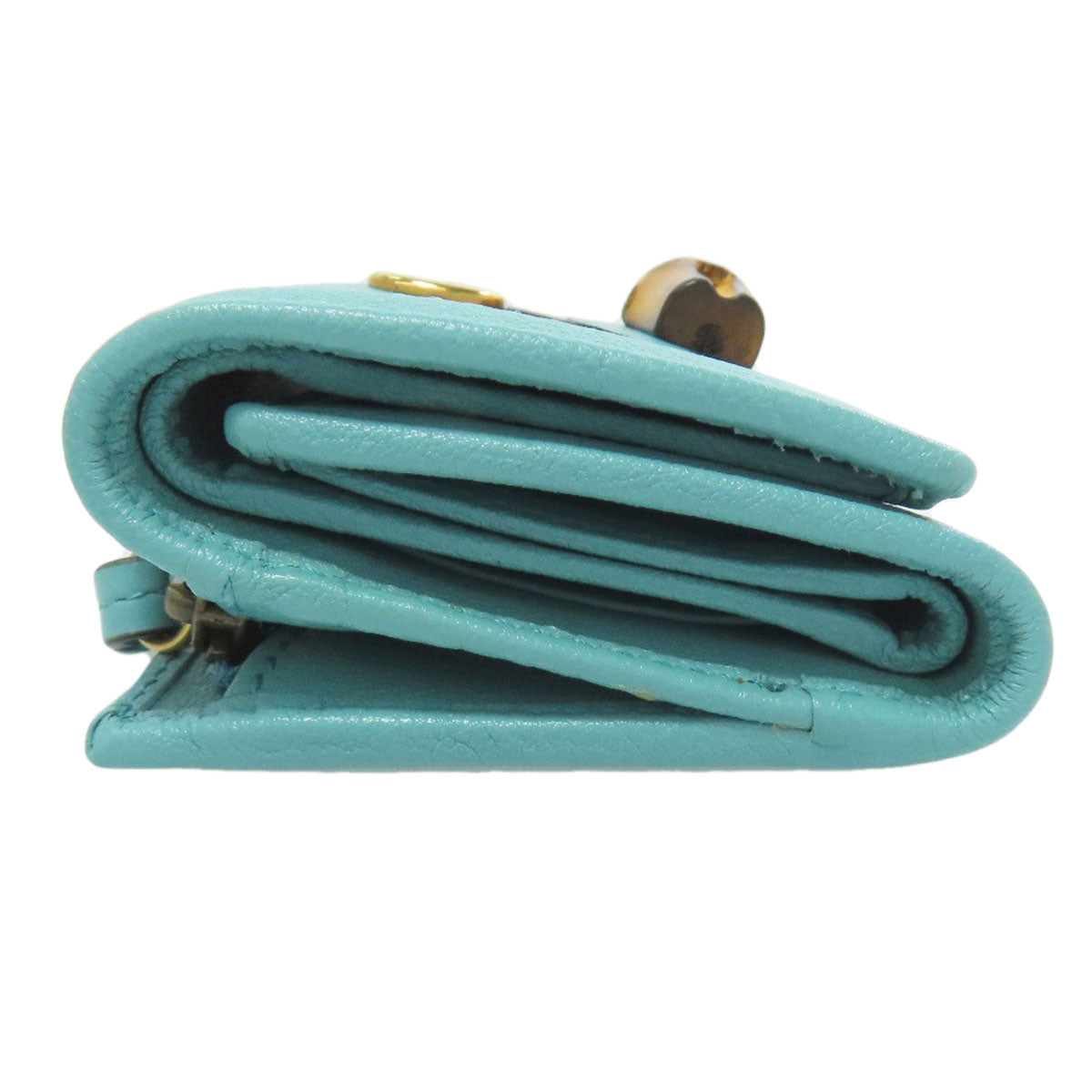 GUCCI 658633 Diana Bamboo Compact Wallet Bifold Wallet with Coin Pocket Calf Ladies [Used]