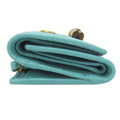 GUCCI 658633 Diana Bamboo Compact Wallet Bifold Wallet with Coin Pocket Calf Ladies [Used]