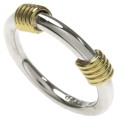 TIFFANY&Co. Bandwidth 2Wire Ring Silver 18K Yellow GoldLadies [Used]