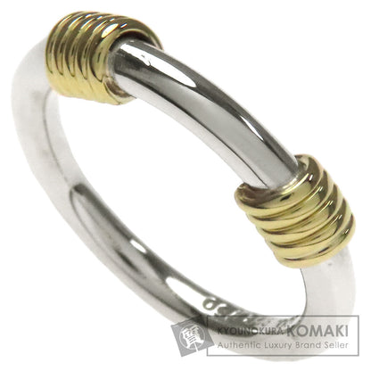 TIFFANY&Co. Bandwidth 2Wire Ring Silver 18K Yellow GoldLadies [Used]