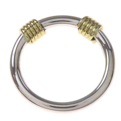 TIFFANY&Co. Bandwidth 2Wire Ring Silver 18K Yellow GoldLadies [Used]
