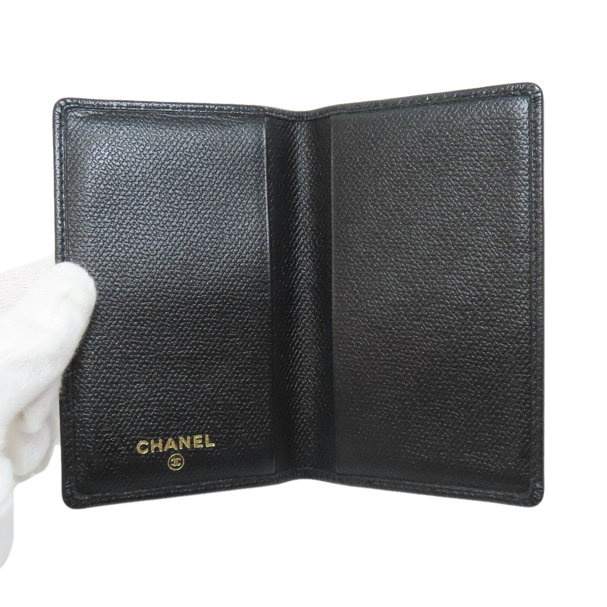 CHANEL COCO Button Card Case Calf Ladies [Used]