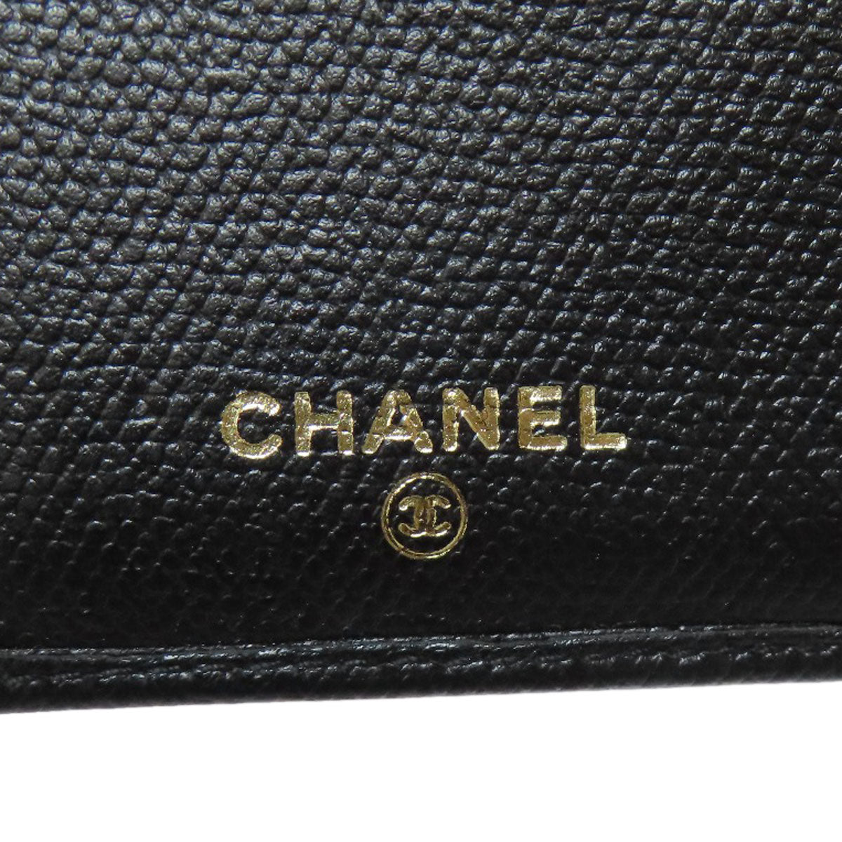 CHANEL COCO Button Card Case Calf Ladies [Used]