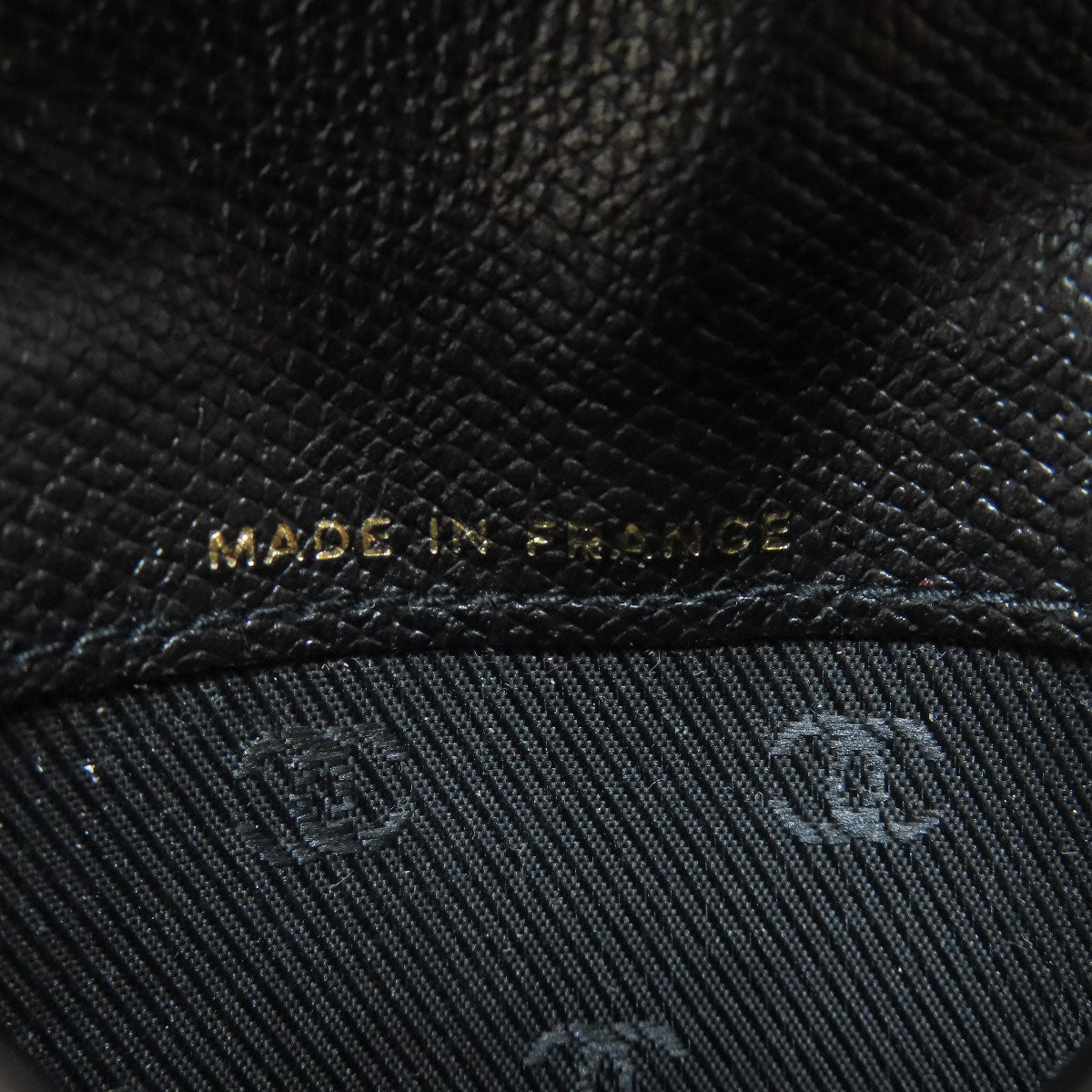 CHANEL COCO Button Card Case Calf Ladies [Used]