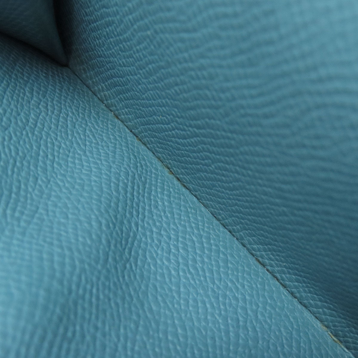 HERMES Kelly Wallet Compact Blue Jean Silver Hardware Bifold Wallet with Coin Pocket Epsom Ladies [Used]