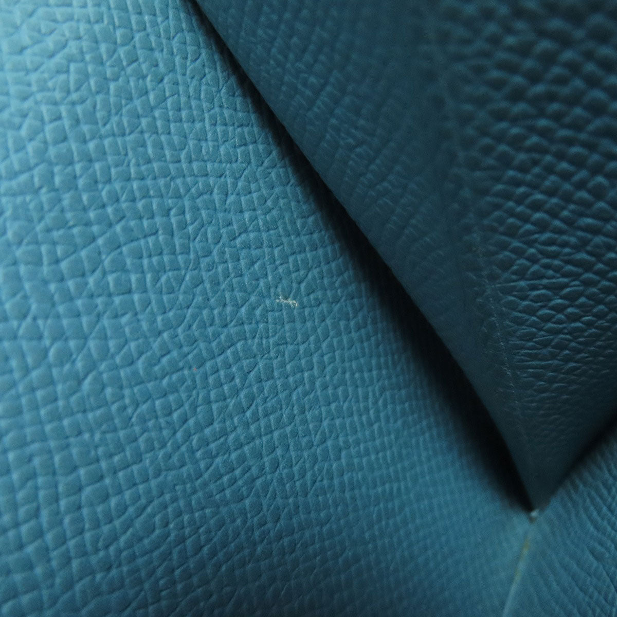 HERMES Kelly Wallet Compact Blue Jean Silver Hardware Bifold Wallet with Coin Pocket Epsom Ladies [Used]