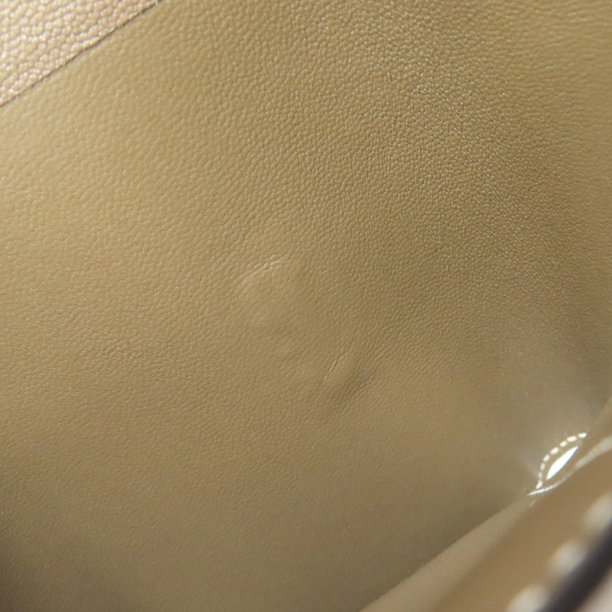 HERMES Bearn Combination Etoupe GoldHardware Bifold Wallet with Coin Pocket Chevre Ladies [Used]