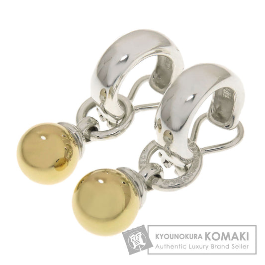 TIFFANY&Co. Hardware hoop 2WAY Earring Silver 18K Yellow GoldLadies [Used]