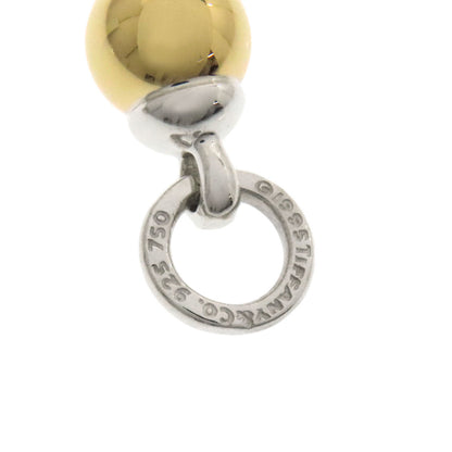 TIFFANY&Co. Hardware hoop 2WAY Earring Silver 18K Yellow GoldLadies [Used]