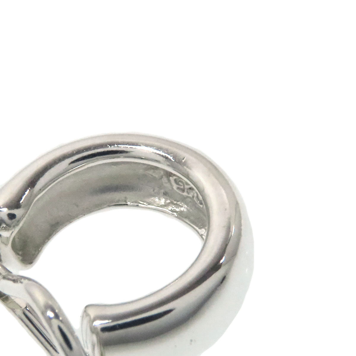 TIFFANY&Co. Hardware hoop 2WAY Earring Silver 18K Yellow GoldLadies [Used]