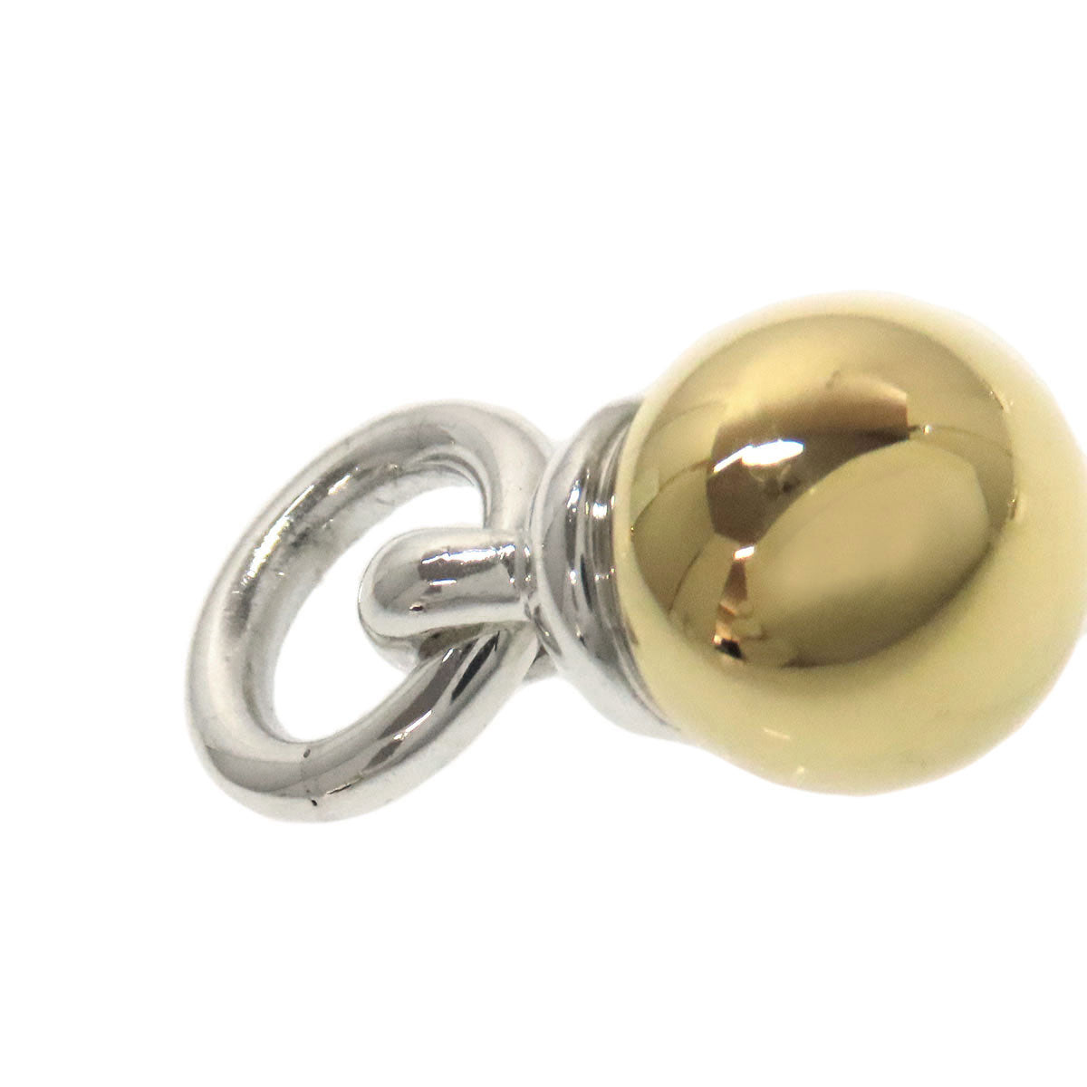 TIFFANY&Co. Hardware hoop 2WAY Earring Silver 18K Yellow GoldLadies [Used]