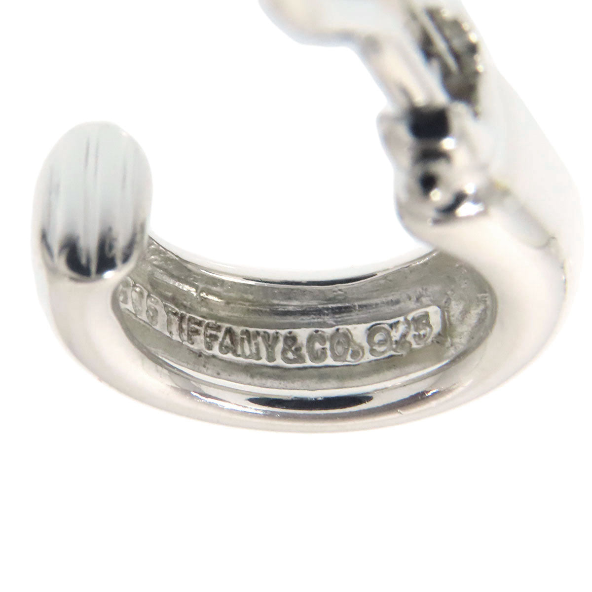 TIFFANY&Co. Hardware hoop 2WAY Earring Silver 18K Yellow GoldLadies [Used]