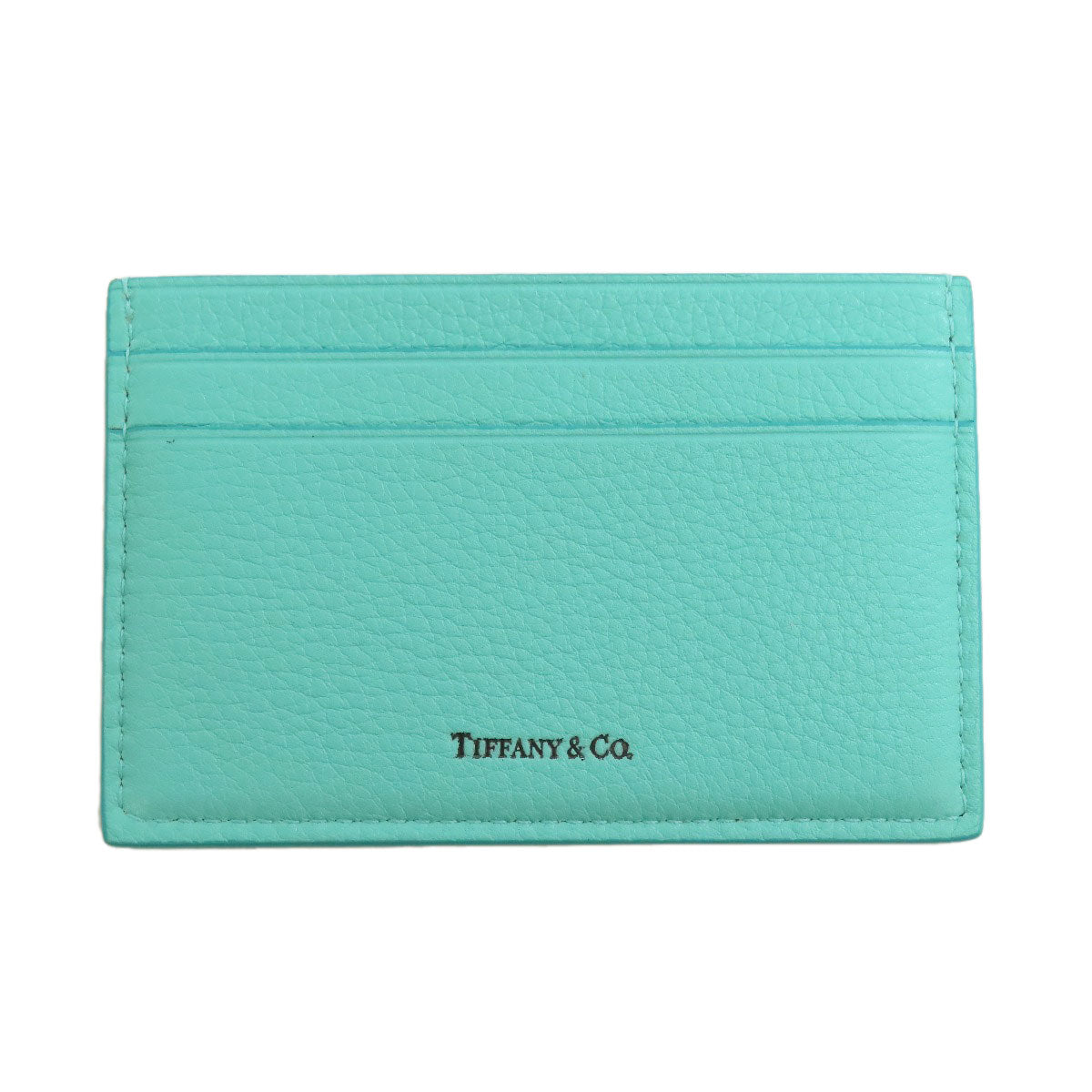 TIFFANY&Co. TIFFANY & Co. Cat Street Card Case Calf Ladies [Used]