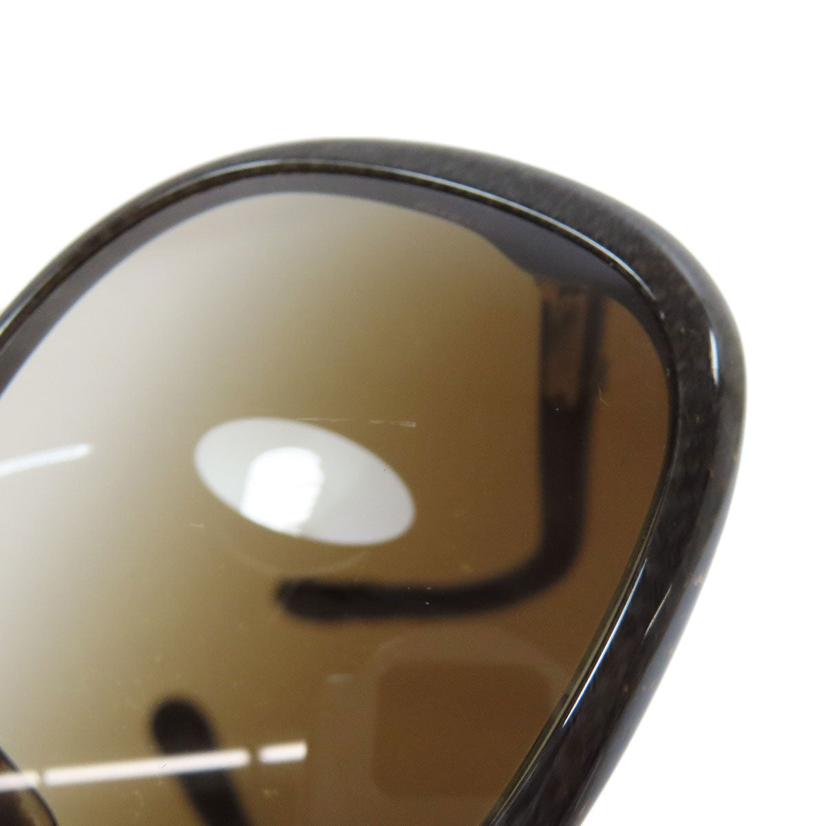 CHANEL COCO Mark woodgrain sunglasses Plastic Ladies [Used]