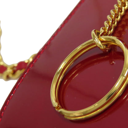 CHANEL COCO Mark ChainShoulder Accessory pouch Enamel Ladies [Used]