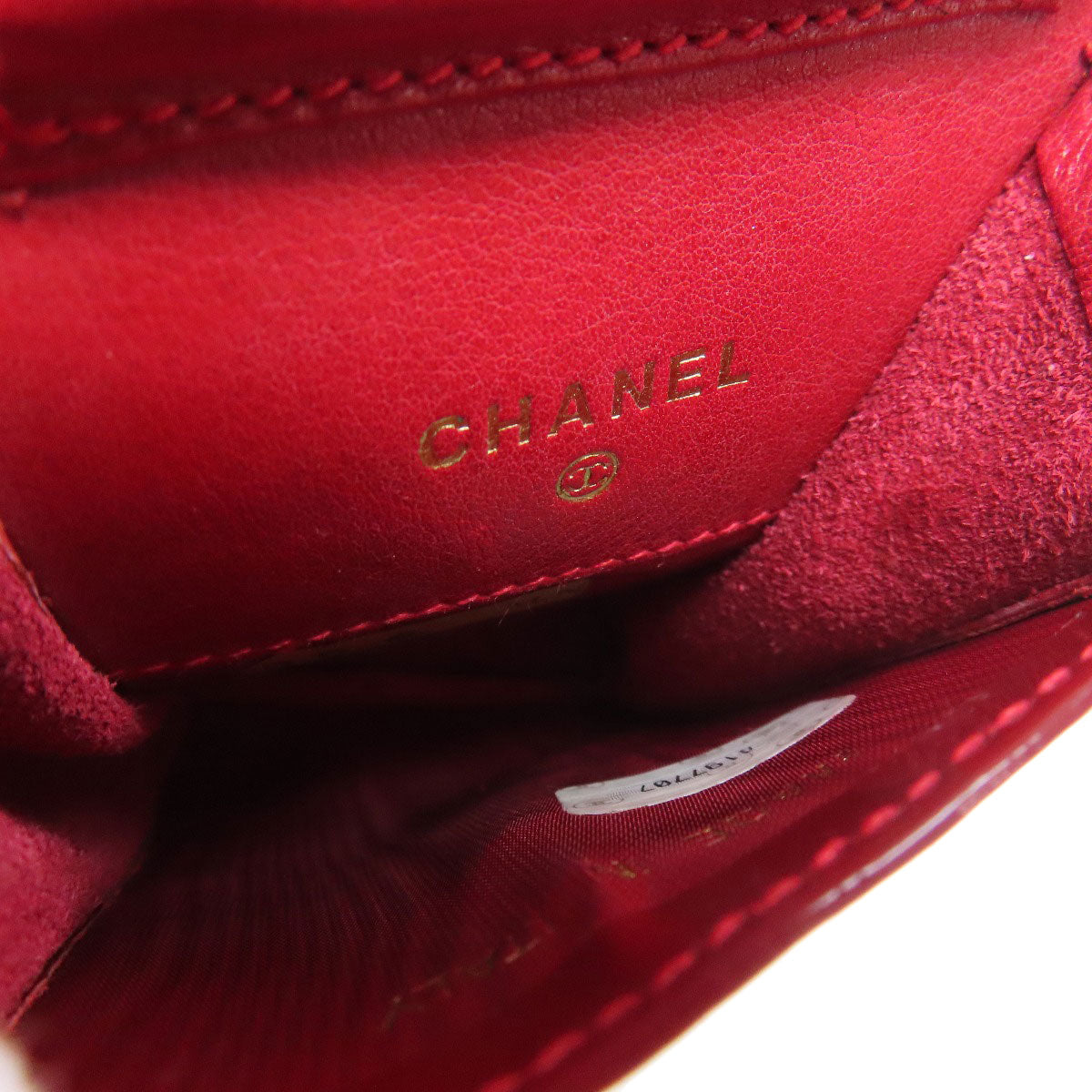 CHANEL COCO Mark ChainShoulder Accessory pouch Enamel Ladies [Used]