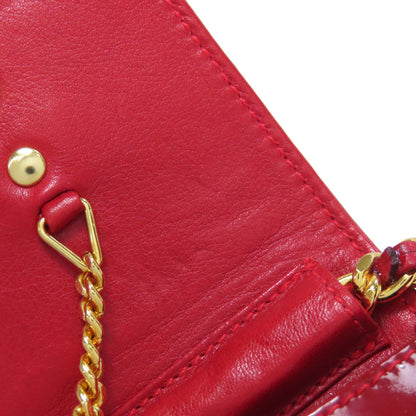 CHANEL COCO Mark ChainShoulder Accessory pouch Enamel Ladies [Used]