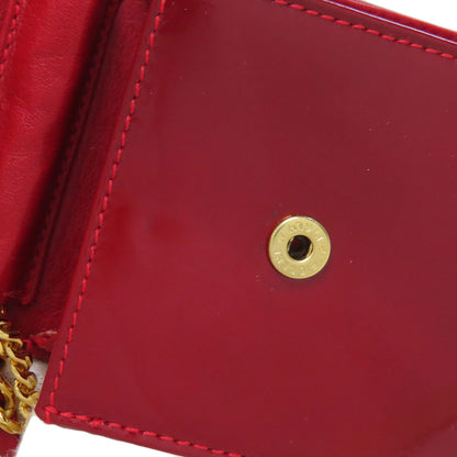 CHANEL COCO Mark ChainShoulder Accessory pouch Enamel Ladies [Used]