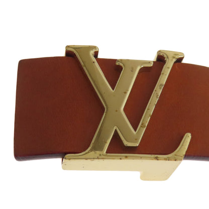 LOUIS VUITTON Suntur LV Initials belt Nomade Leather mens [Used]
