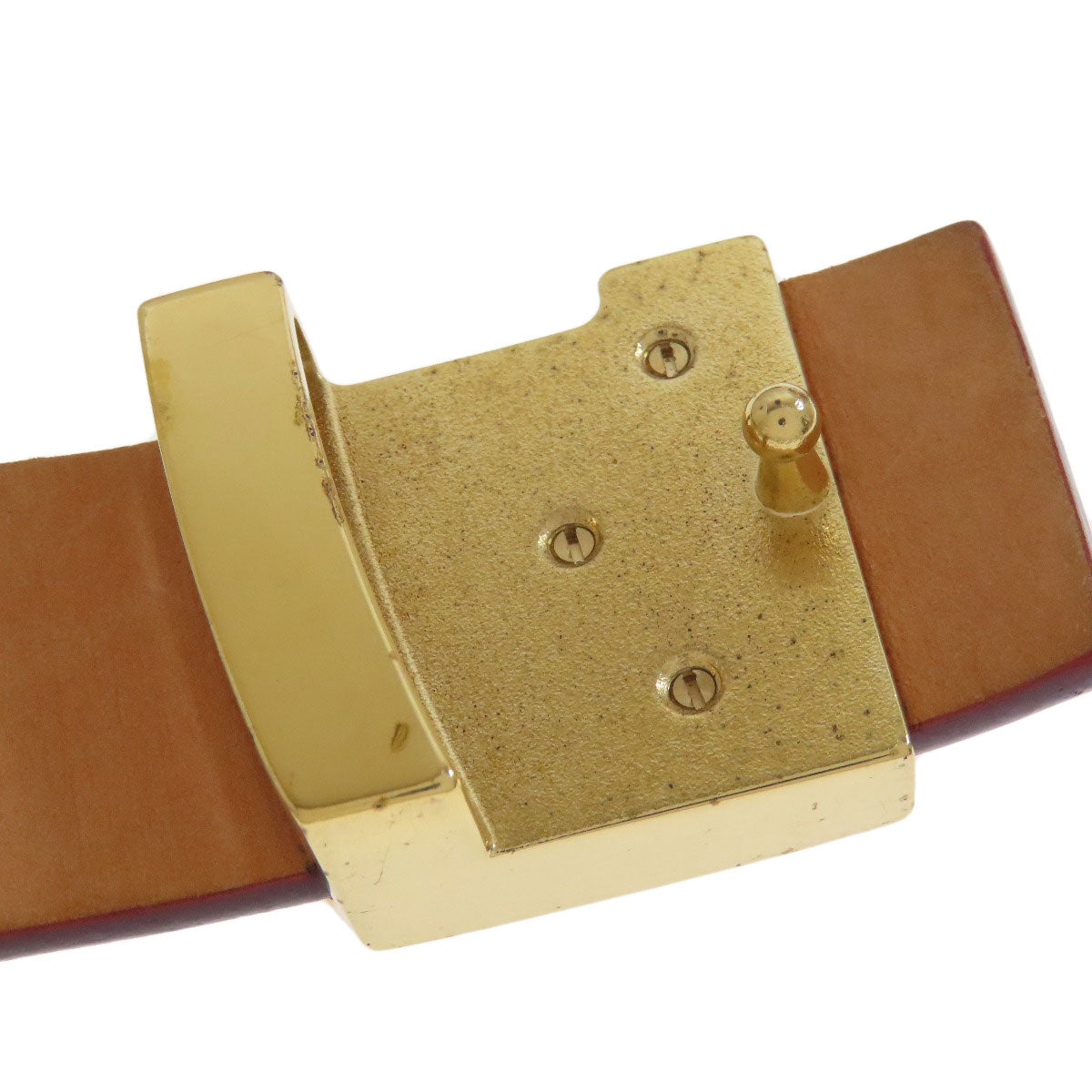 LOUIS VUITTON Suntur LV Initials belt Nomade Leather mens [Used]