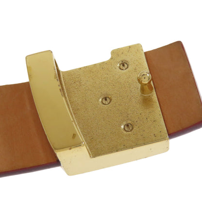 LOUIS VUITTON Suntur LV Initials belt Nomade Leather mens [Used]