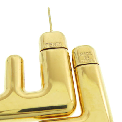 FENDI FF logo earring Metal Ladies [Used]