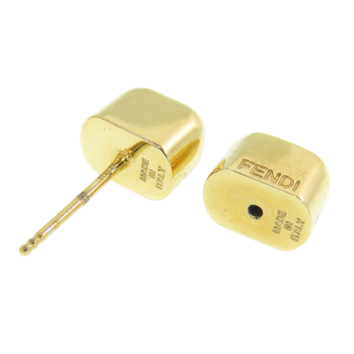 FENDI FF logo earring Metal Ladies [Used]