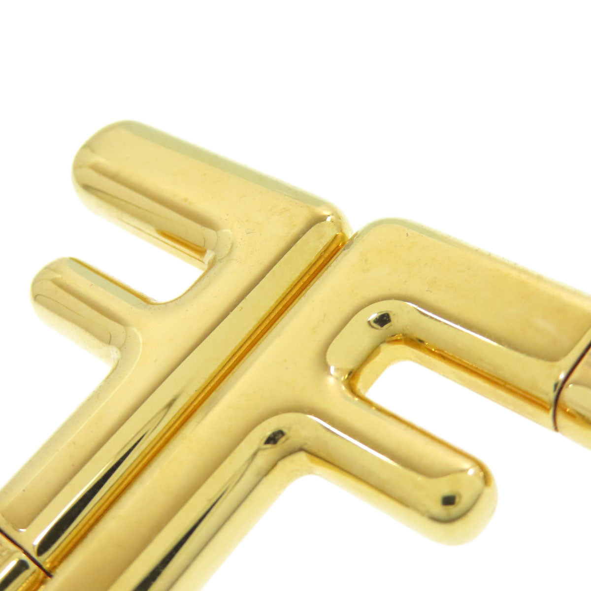 FENDI FF logo earring Metal Ladies [Used]