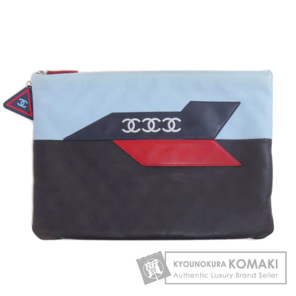 CHANEL COCO Mark Bicolor Clutch bag Leather Ladies [Used]