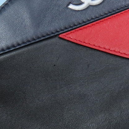 CHANEL COCO Mark Bicolor Clutch bag Leather Ladies [Used]