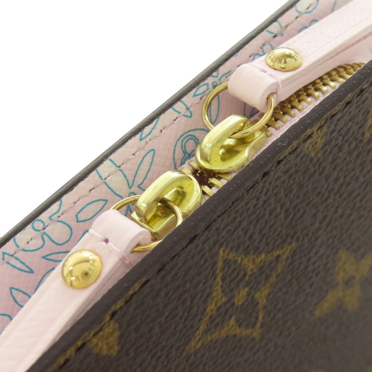 LOUIS VUITTON M60229 Porto Monnaie Insolite Fleuri Bifold Wallet with Coin Pocket Monogram canvas Ladies [Used]