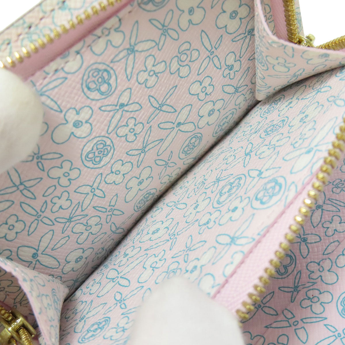 LOUIS VUITTON M60229 Porto Monnaie Insolite Fleuri Bifold Wallet with Coin Pocket Monogram canvas Ladies [Used]