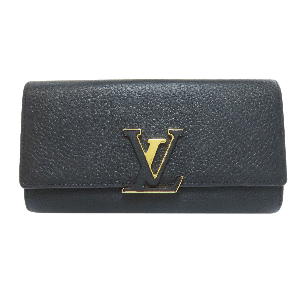 LOUIS VUITTON M61248 Portefeiulle ã» Capsines Long wallet (with coin pocket) Taurillon Clemence Ladies [Used]