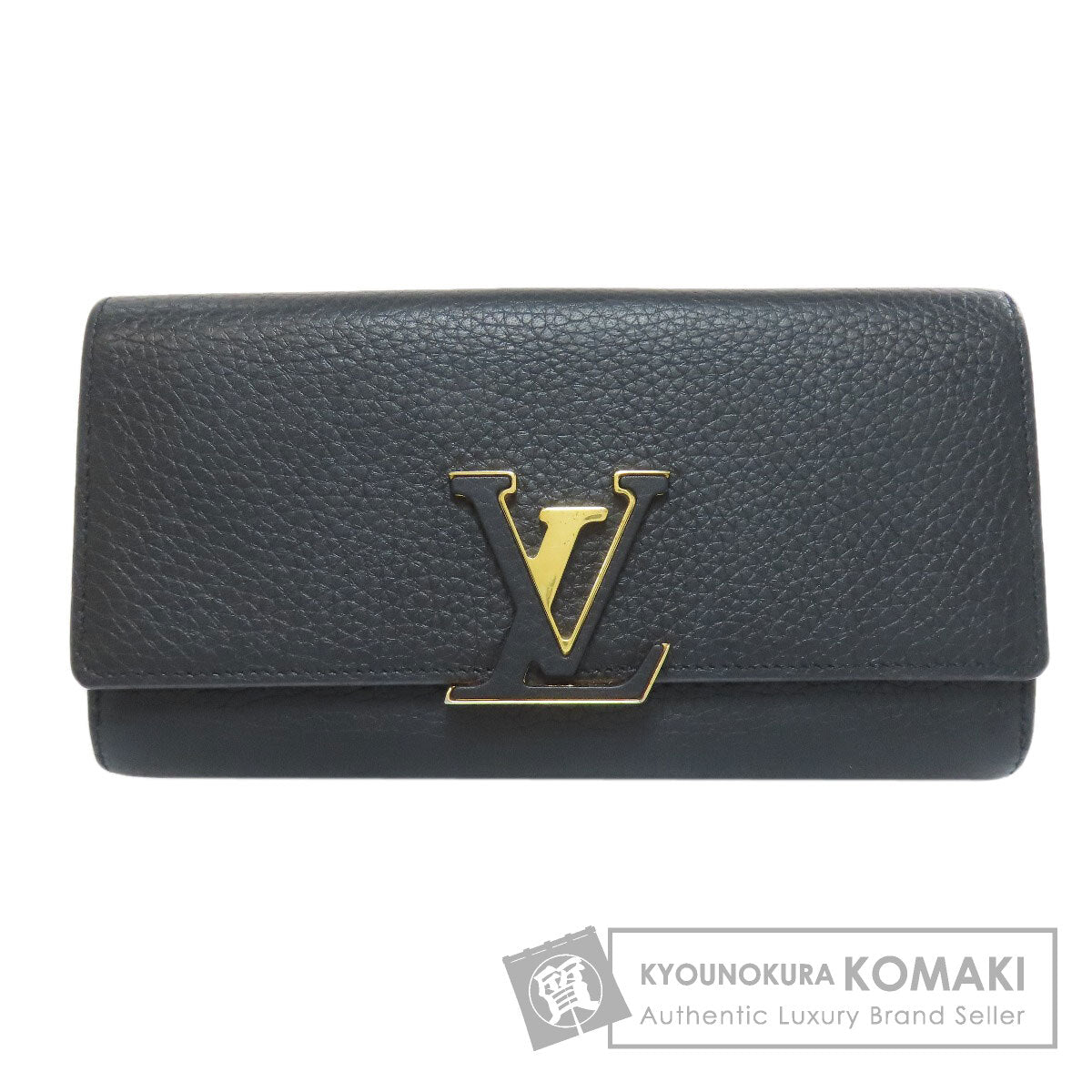 LOUIS VUITTON M61248 Portefeiulle ã» Capsines Long wallet (with coin pocket) Taurillon Clemence Ladies [Used]