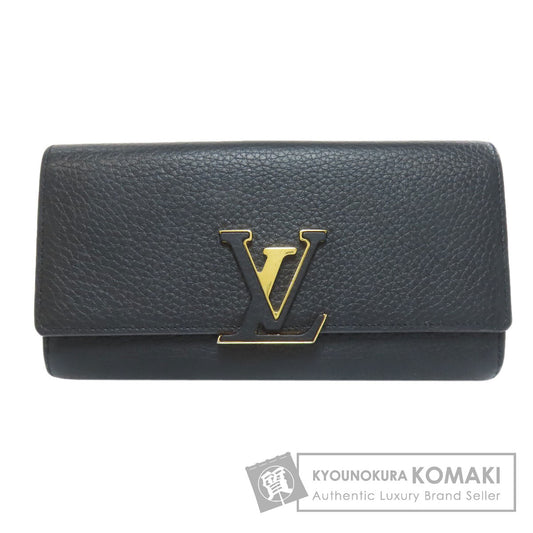 LOUIS VUITTON M61248 Portefeiulle ã» Capsines Long wallet (with coin pocket) Taurillon Clemence Ladies [Used]