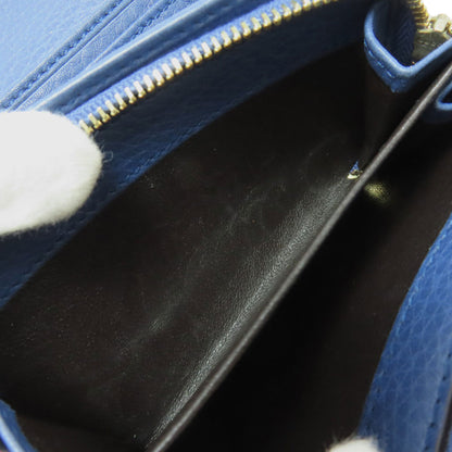 GUCCI 257017 Bamboo Bifold Wallet with Coin Pocket Calf Ladies [Used]