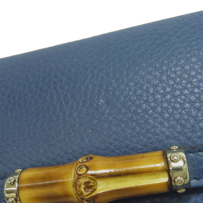 GUCCI 257017 Bamboo Bifold Wallet with Coin Pocket Calf Ladies [Used]