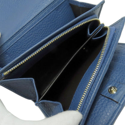 GUCCI 257017 Bamboo Bifold Wallet with Coin Pocket Calf Ladies [Used]