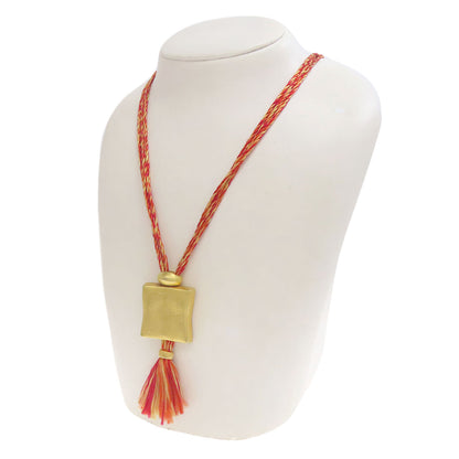 HERMES Van Quatre Faubourg motif Necklace Metal Ladies [Used]