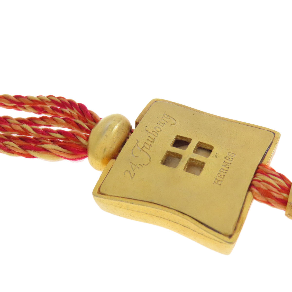 HERMES Van Quatre Faubourg motif Necklace Metal Ladies [Used]