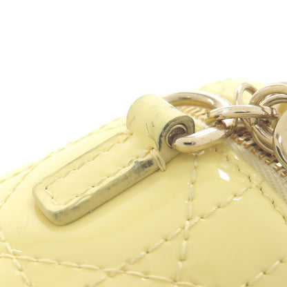 CHRISTIAN DIOR Micro Vanity Mini Bag 2WAY Handbag Enamel Ladies [Used]