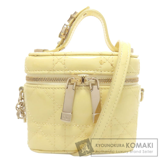 CHRISTIAN DIOR Micro Vanity Mini Bag 2WAY Handbag Enamel Ladies [Used]