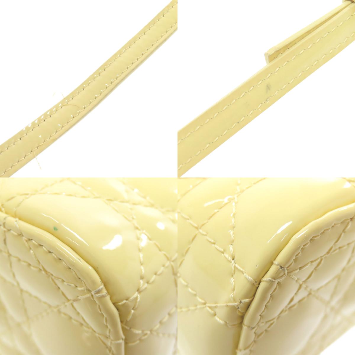 CHRISTIAN DIOR Micro Vanity Mini Bag 2WAY Handbag Enamel Ladies [Used]