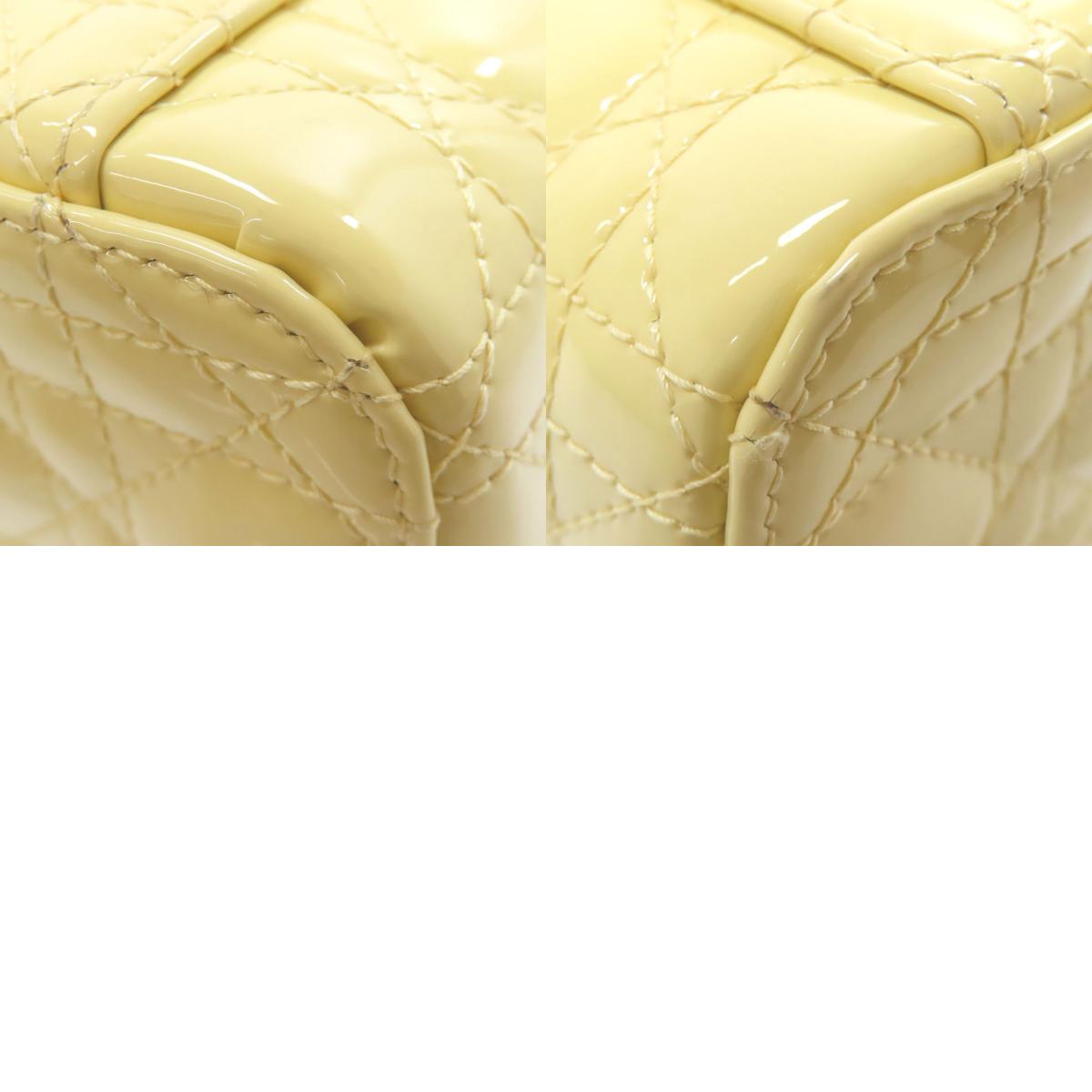 CHRISTIAN DIOR Micro Vanity Mini Bag 2WAY Handbag Enamel Ladies [Used]