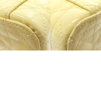 CHRISTIAN DIOR Micro Vanity Mini Bag 2WAY Handbag Enamel Ladies [Used]