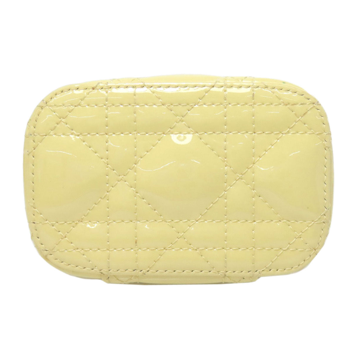 CHRISTIAN DIOR Micro Vanity Mini Bag 2WAY Handbag Enamel Ladies [Used]