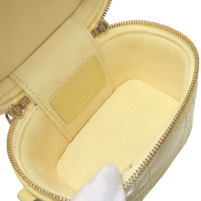 CHRISTIAN DIOR Micro Vanity Mini Bag 2WAY Handbag Enamel Ladies [Used]