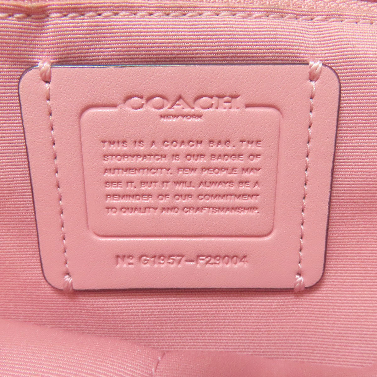 COACH F29004 logo Backpack Â· Daypack Leather Ladies [Used]